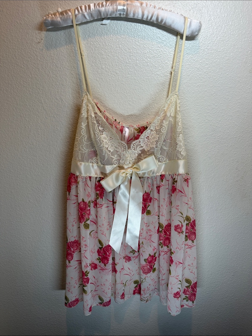 Vintage Y2K Inner Secrets Deadstock Babydoll Lingerie Set L NWT Bridal honeymoon